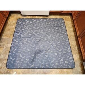 Blissful Diary Baby Splat Mat for Under High Chair Wipeable Splash Mat